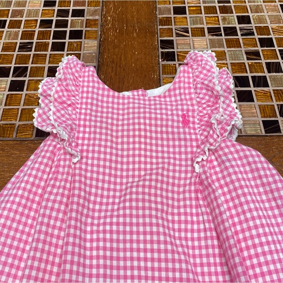 Ralph Lauren Gingham Baby Girl Dress - Picture 2 of 5